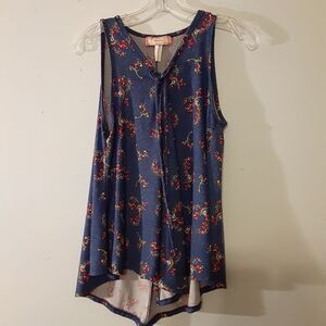 C'est La Vie Paisley Print Tank Top Size Medium